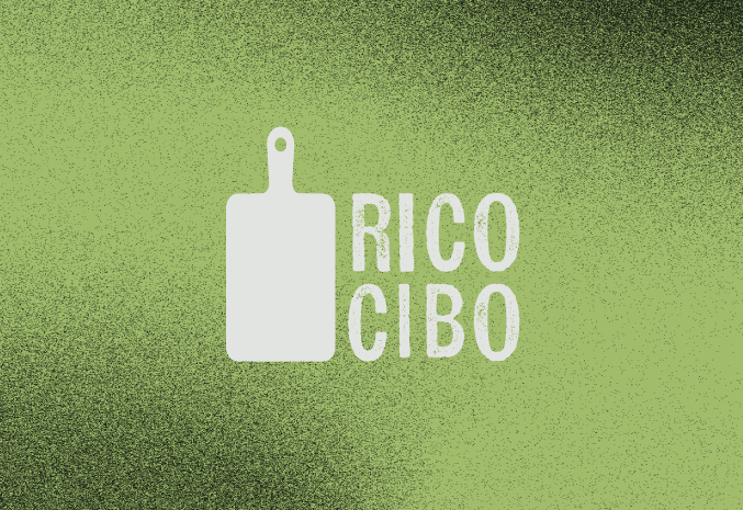 RicoCibo app logo on green background